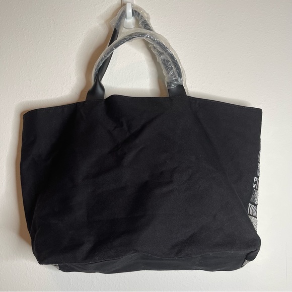 Victoria's Secret Black and Silver Sequin Tote Bag NWT - Picture 6 of 11